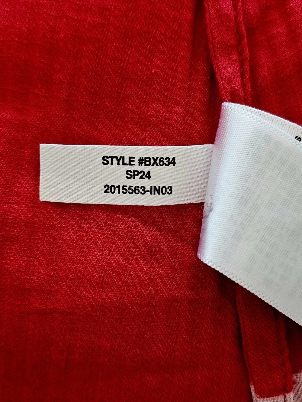 J. Crew Red Long Beach Shirt in Airy Gauze